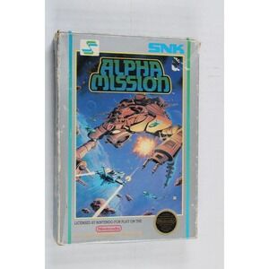 Alpha Mission (Nintendo Entertainment System, 1987, NES) Complete W/ Box, Manual